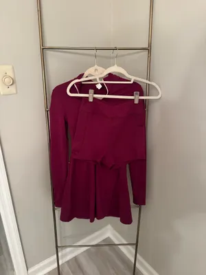 Purple Long Sleeve Tennis Dress thumbnail 4