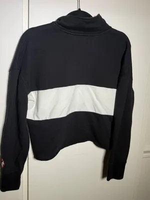 '47 Northeastern Black & Red Quarter-Zip Cropped Sweatshirt Womens Medium thumbnail 7