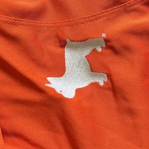 Sport tek orange polo shirt with dog embroidery thumbnail 3