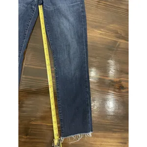 Madewell Jeans Womens 28T Blue 9" Highrise Skinny Raw Hem Button Fly Fade thumbnail 9