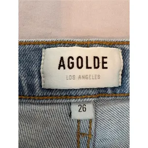 AGOLDE Nico High Rise Slim Jeans Light Wash Button Fly Size 26 thumbnail 3