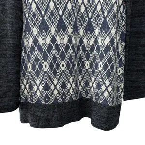 Free People Foxtrot Argyle Knit Cardigan Sweater Women's L Wool Blend‎ Preppy thumbnail 13
