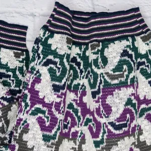 Vintage 80’s Abstract Purple and Green Sweater thumbnail 4