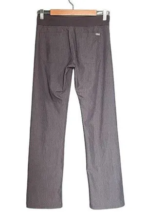 Figs Livingston Basic Scrub Pants Yoga Waistband Straight Leg Gray Size XXS 2XS thumbnail 3