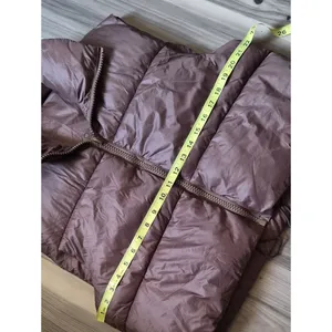 Quilted Sleeveless Puffer Vest — Mauve Brown thumbnail 2
