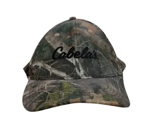 Cabelas Camo Logo Emrboidered Snapback Brown Bill Hat Country Southern OS Unisex thumbnail 1