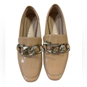 Carvela KURT GEIGER REBEL LOAFER BLUSH PATENT CHAIN size 36.5 US 6.5 thumbnail 4