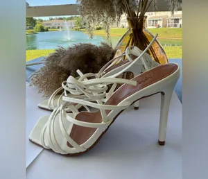 ASOS Elegant White Strappy Women's heels size 7 thumbnail 3