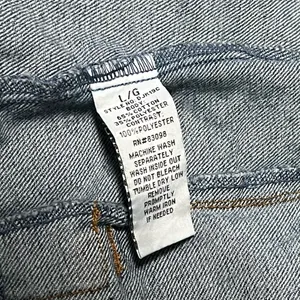 L Ci Sono Blue Gray Polyester DenimJean Jacket Sweatshirt Autumn Casual Women’s thumbnail 4