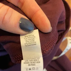 Aerie burgundy high rise leggings medium long thumbnail 8