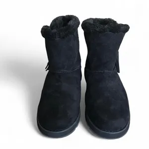 Skechers Black Keepsakes Tribute Faux Fur Lined Concho Tassel Ankle Boots SZ 9 thumbnail 4