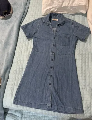 Madewell Jean Dress Short Sleeve thumbnail 1