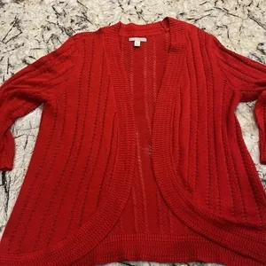 Dana Buchman Red‎ Women’s Cardigan in size XL thumbnail 4