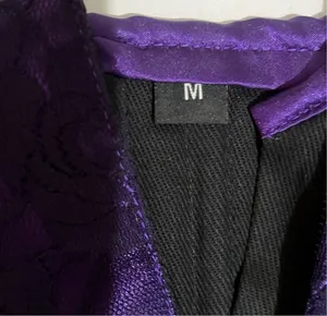 Daisy Purple and Black Lace Front Zipper corsets thumbnail 10