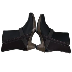 NAOT REFLECT Brown Mid Calf Boots Women's Size‎ EU 38 US 7 Side Zipper thumbnail 5
