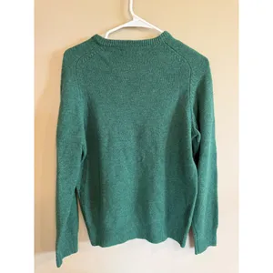 J Crew Green Lambswool Crewneck Pullover Sweater Size‎ S thumbnail 3