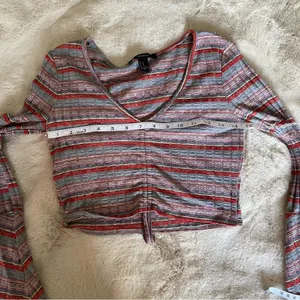 Forever21 bell sleeve 70s style crop top thumbnail 6