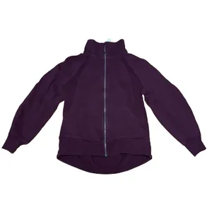 Lululemon Scuba Oversized Funnel Neck Full Zip Hoodie XS/S Garnet Red Purple thumbnail 3