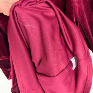 NWT Le Lis Crimson Velvet Babydoll Puff Sleeve Mini Dress Small Holiday Bow‎ thumbnail 6
