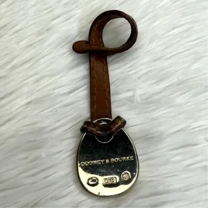 Vintage DOONEY & BOURKE y2k Blue Duck Brown Bag Charm thumbnail 2