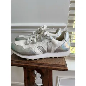 Veja Sdu Hexa White Mesh Silver Metallic Sneakers 9 thumbnail 2