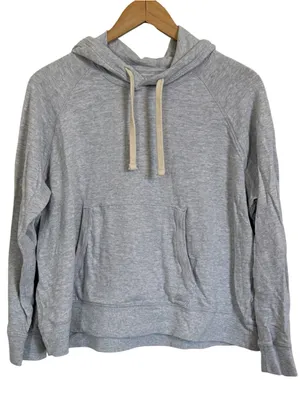 Faherty Sunwashed Organic Hoodie - Light Grey Heather Women’s Size Large thumbnail 3