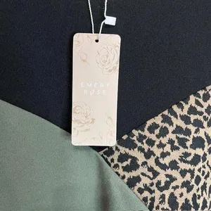Womens Colorblock‎ Leopard Print Casual Tunic Dress thumbnail 4