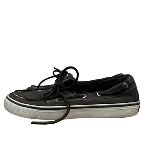 Sperry Topsider‎ Dark Gray Suede Leather Lace Up Boat Shoes 6.5 thumbnail 3