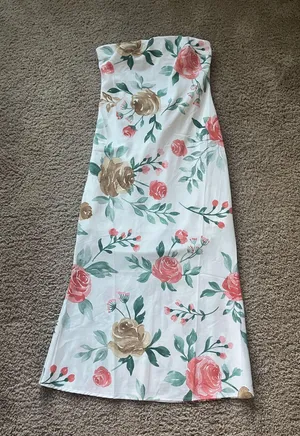 Hello Molly White Floral Midi Dress thumbnail 1
