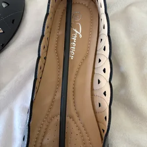 NEW Chic Dark Gray Scalloped Flats Size 5.5 thumbnail 7