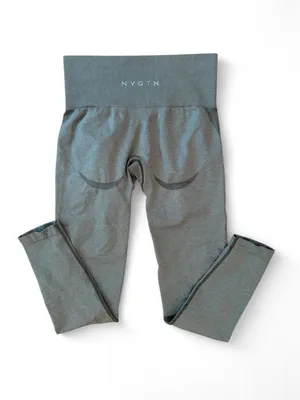 NVGTN Grey Contour High Waisted Seamless Leggings XS thumbnail 2