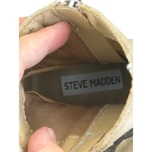 Steve Madden Ruthy Tan Suede Ankle Boots Block Heel Side Zip Size 7 thumbnail 7