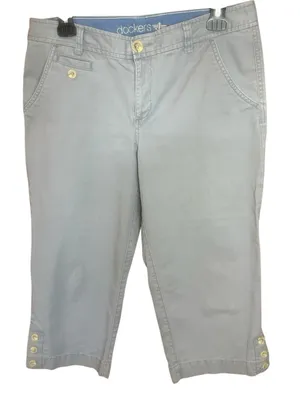 Dockers Women’s Light Gray Crop pants thumbnail 4