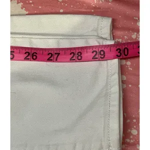 American Eagle jeans Size 00 White Stretch Denim Distressed Ripped Classic thumbnail 12