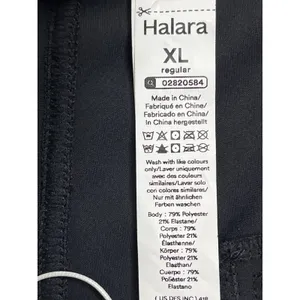 HALARA black Cropped Wide Leg Pleated Pull On Pants XL NWT Pockets 02820584 thumbnail 10