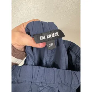 Kal Rieman Split Hem Capri Navy‎ Size Xsmall Blue thumbnail 5