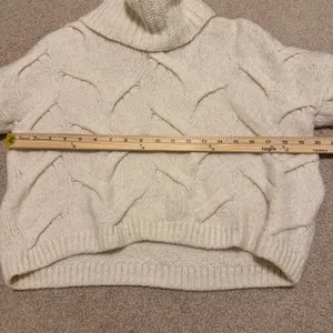 Madewell Somervell Modern Cable knit Turtleneck Sweater Size XS wool Oversized thumbnail 8