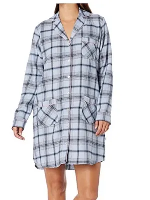 UGG Flannel button down long pajama shirt size Small thumbnail 11