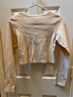 Billabong Cream Long Sleeve Graphic Tee with Pastel Sunset thumbnail 2