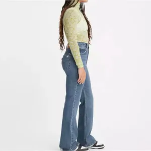 Levis Premium 70'S HIGH RISE FLARE WOMEN'S JEANS 25x32 Somona Step Dark Wash thumbnail 3