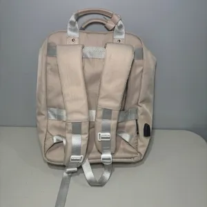 WPJMEFU Beige 15.6 Laptop Padded‎ Backpack USB Port thumbnail 7