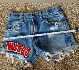 Wisconsin Badgers Custom Made Jean Shorts thumbnail 5