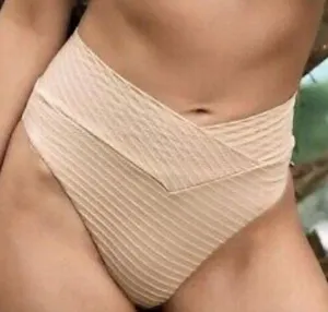 Aerie High Waisted High Cut Cheeky Bikini Bottom | M thumbnail 1