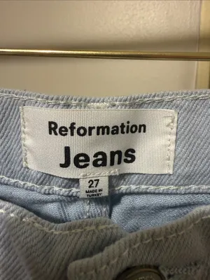 Reformation Cowboy High Rise wide leg Jeans 27 thumbnail 2