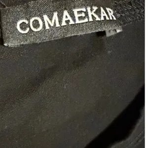 Comaekar Black Graphic‎ T-Shirt Dress Sequin Crane Bird Script Long Sleeve Mini thumbnail 3