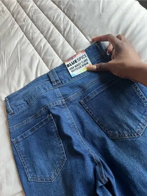 Dark Blue Women's Flared Jeans Size 3 thumbnail 2