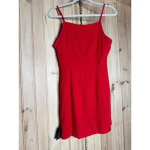 NWT Lulus Mini Dress Navy Blue & Red Sleeveless Button Casual Bundle Size S thumbnail 9