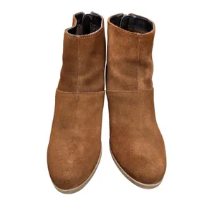 Hush Puppies Mazin Cayto Tan Suede Tassel Back Zip Ankle‎ Boots Womens 8 thumbnail 4