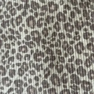 American Eagle Outfitters Soft & Sexy Rib Cheetah Print Ruffled trim Top thumbnail 5