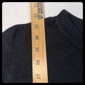 Philosophy Republic Clothing Sweater Women L Black Multi Stripe Knit Pullover thumbnail 6